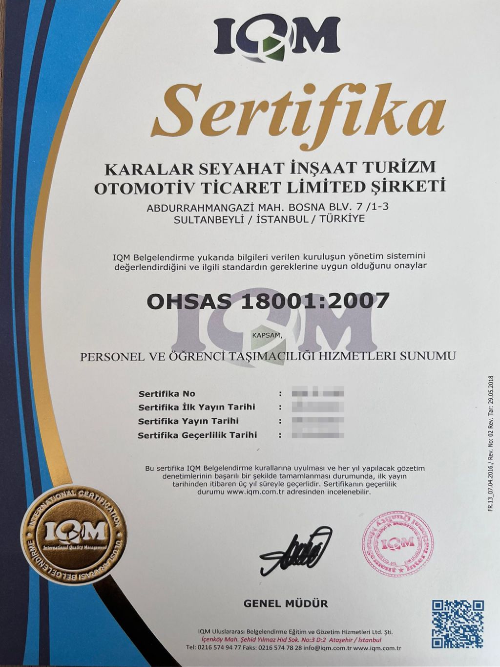 Ohsas 18001:2007